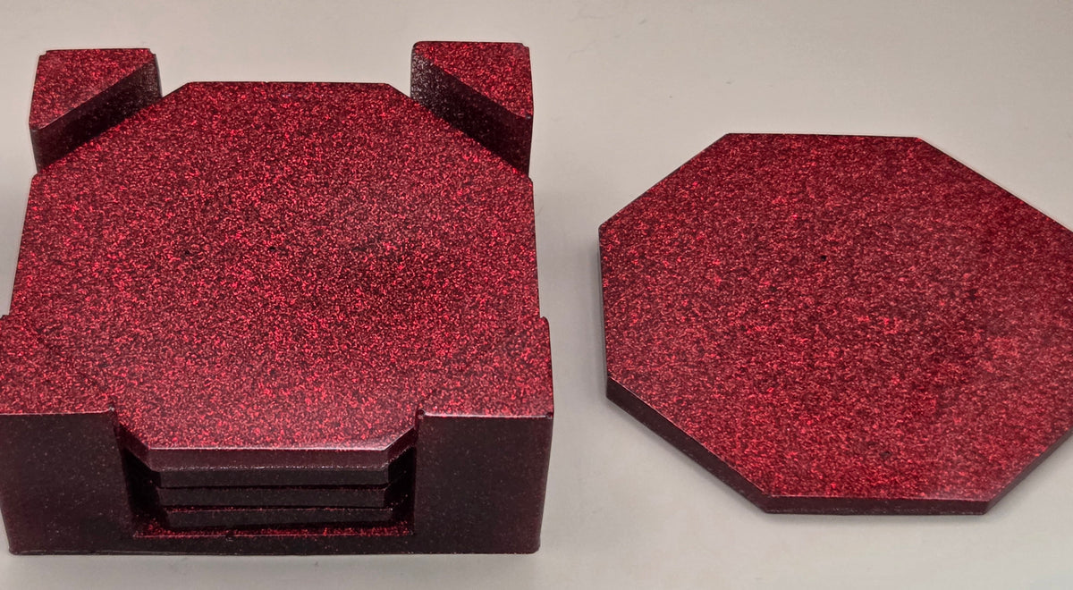 Handcrafted Epoxy Resin Coaster - Gothic Home Decor