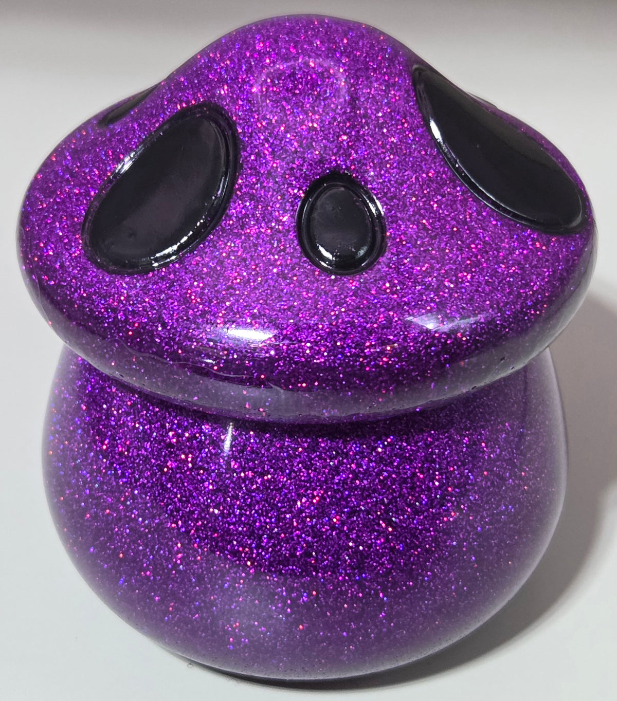 Handcrafted Epoxy Resin Mushroom Jar - Gothic Home Decor & Storage