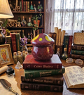 Handcrafted Epoxy Resin Mushroom Jar - Gothic Home Decor & Storage