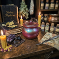 Handcrafted Epoxy Resin Round Jar - Gothic Home Decor & Storage