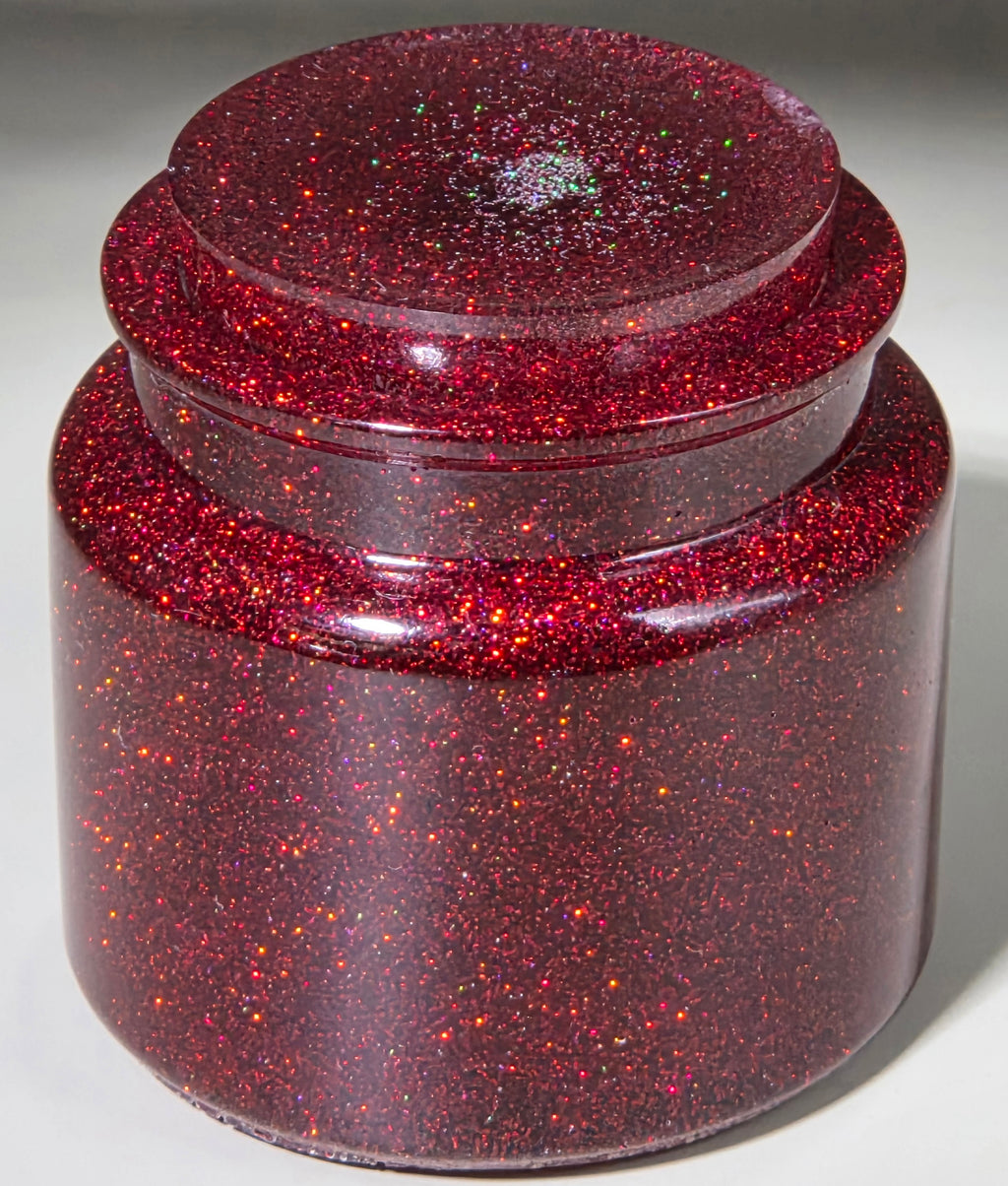 Handcrafted Epoxy Resin Apothecary Jar - Gothic Home Decor