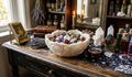 Handcrafted Epoxy Resin Decorative Bowl - Gothic Home Decor