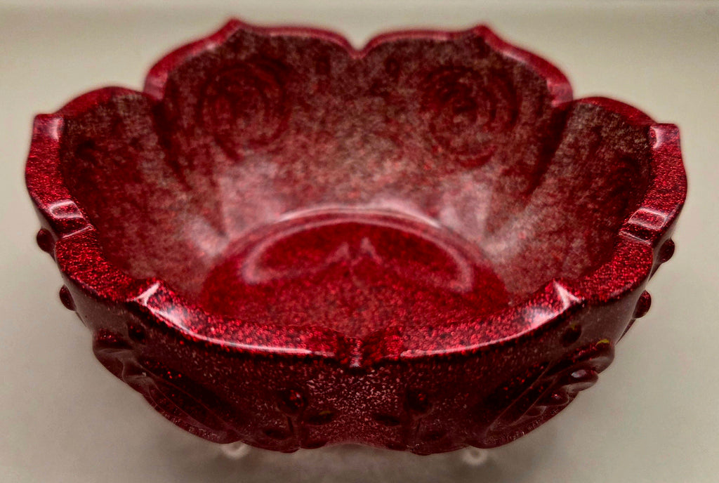 Handcrafted Epoxy Resin Decorative Bowl - Gothic Home Decor