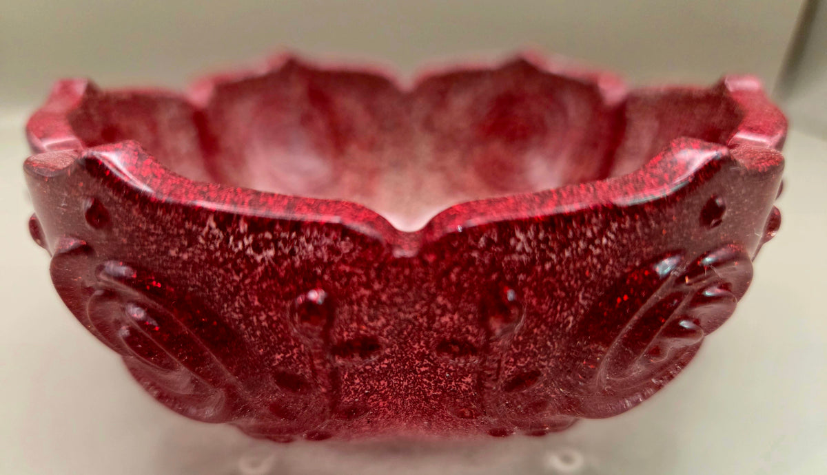 Handcrafted Epoxy Resin Decorative Bowl - Gothic Home Decor
