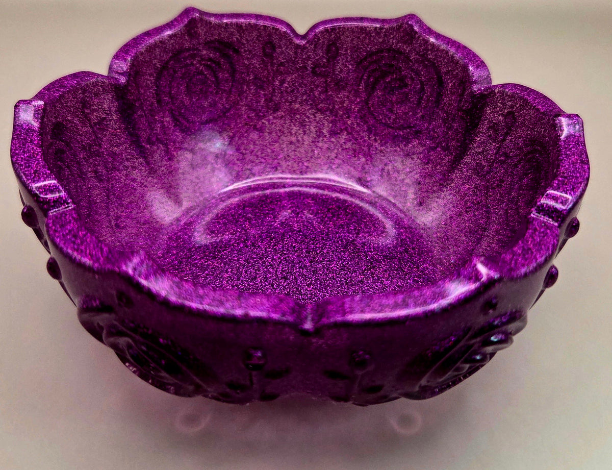 Handcrafted Epoxy Resin Decorative Bowl - Gothic Home Decor