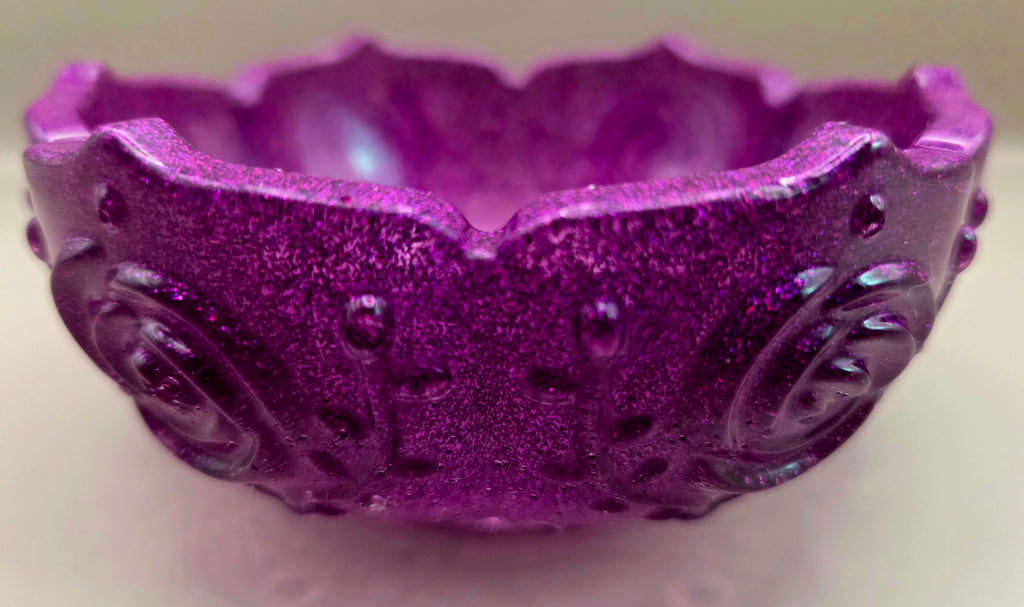 Handcrafted Epoxy Resin Decorative Bowl - Gothic Home Decor