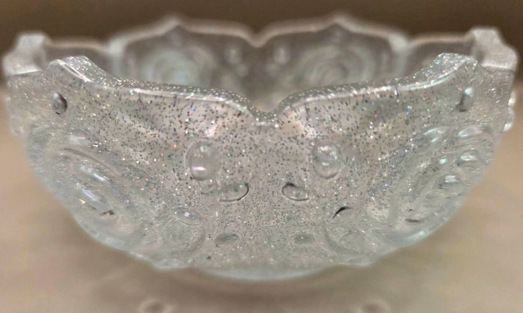 Handcrafted Epoxy Resin Decorative Bowl - Gothic Home Decor