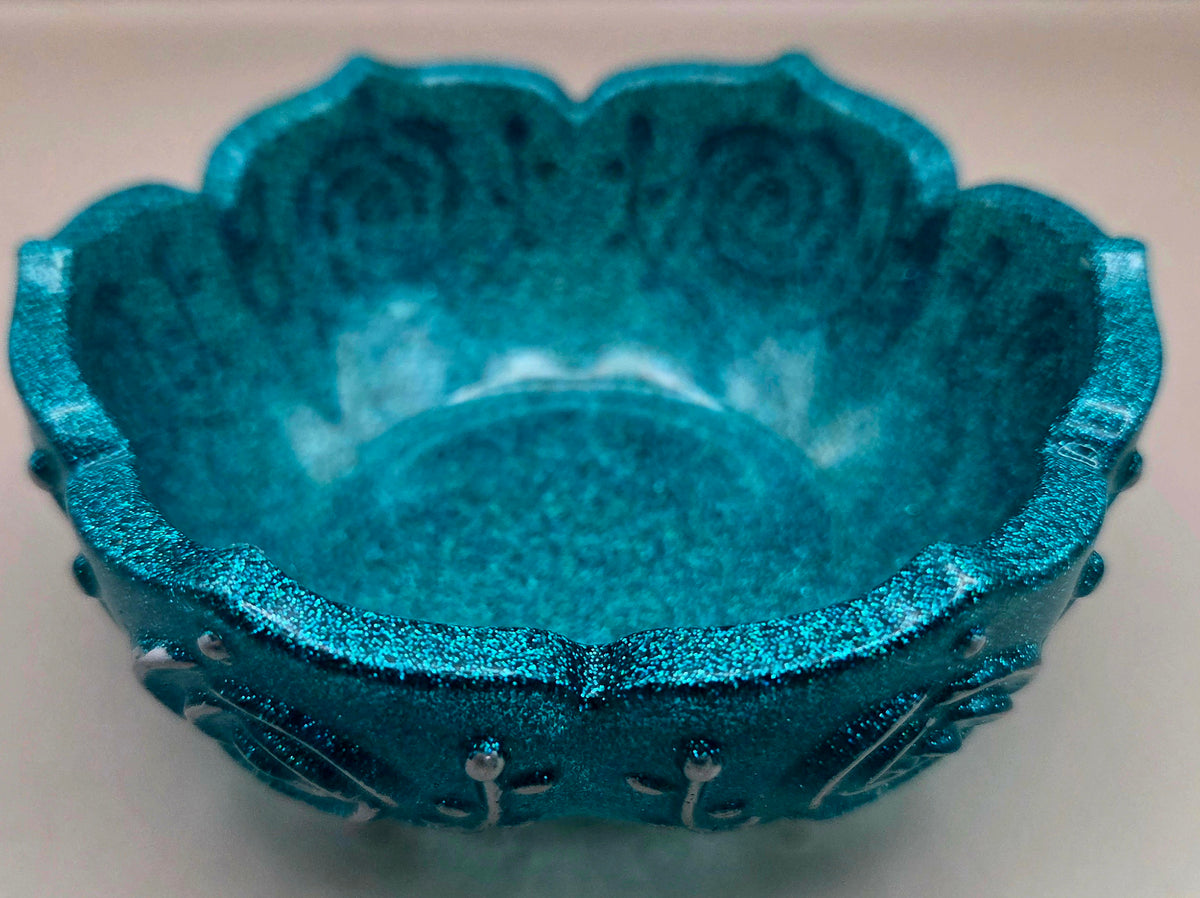 Handcrafted Epoxy Resin Decorative Bowl - Gothic Home Decor