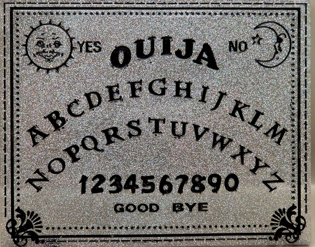 Handcrafted Epoxy Resin Ouija Board Set with Planchette - Gothic Home Decor