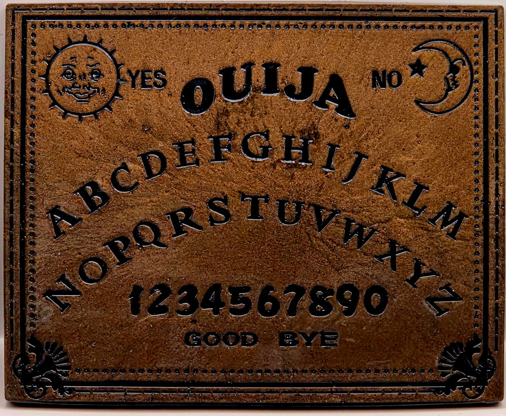 Handcrafted Epoxy Resin Ouija Board Set with Planchette - Gothic Home Decor