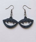 Handcrafted Epoxy Resin Vampire Mouth Earrings - Gothic Wearable Art