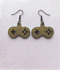 Handcrafted Epoxy Resin Super Nintendo Controller Earrings - Gothic Wearable Art