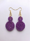 Handcrafted Epoxy Resin Kettle Bell Earrings - Gothic Wearable Art