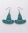 Handcrafted Epoxy Resin Witch Hat Earrings - Gothic Wearable Art