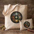 Wheel of The Year Sublimation Printed Tote Bag & Matching Handbag Set - Gothic Wearable Art