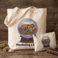 Manifesting A Break Sublimation Printed Tote Bag & Matching Handbag Set - Gothic Wearable Art