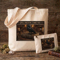 Spell Check Sublimation Printed Tote Bag & Matching Handbag Set - Gothic Wearable Art