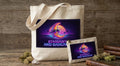 Stardust & Sarcasm Sublimation Printed Tote Bag & Matching Handbag Set - Gothic Wearable Art