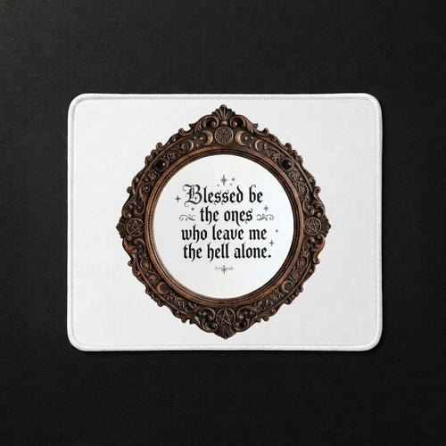 Blessed Be Sublimation Printed Standard Mouse Pad - Gothic Workspace Art