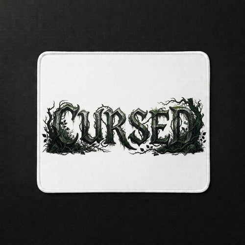 Cursed Sublimation Printed Standard Mouse Pad - Gothic Workspace Art