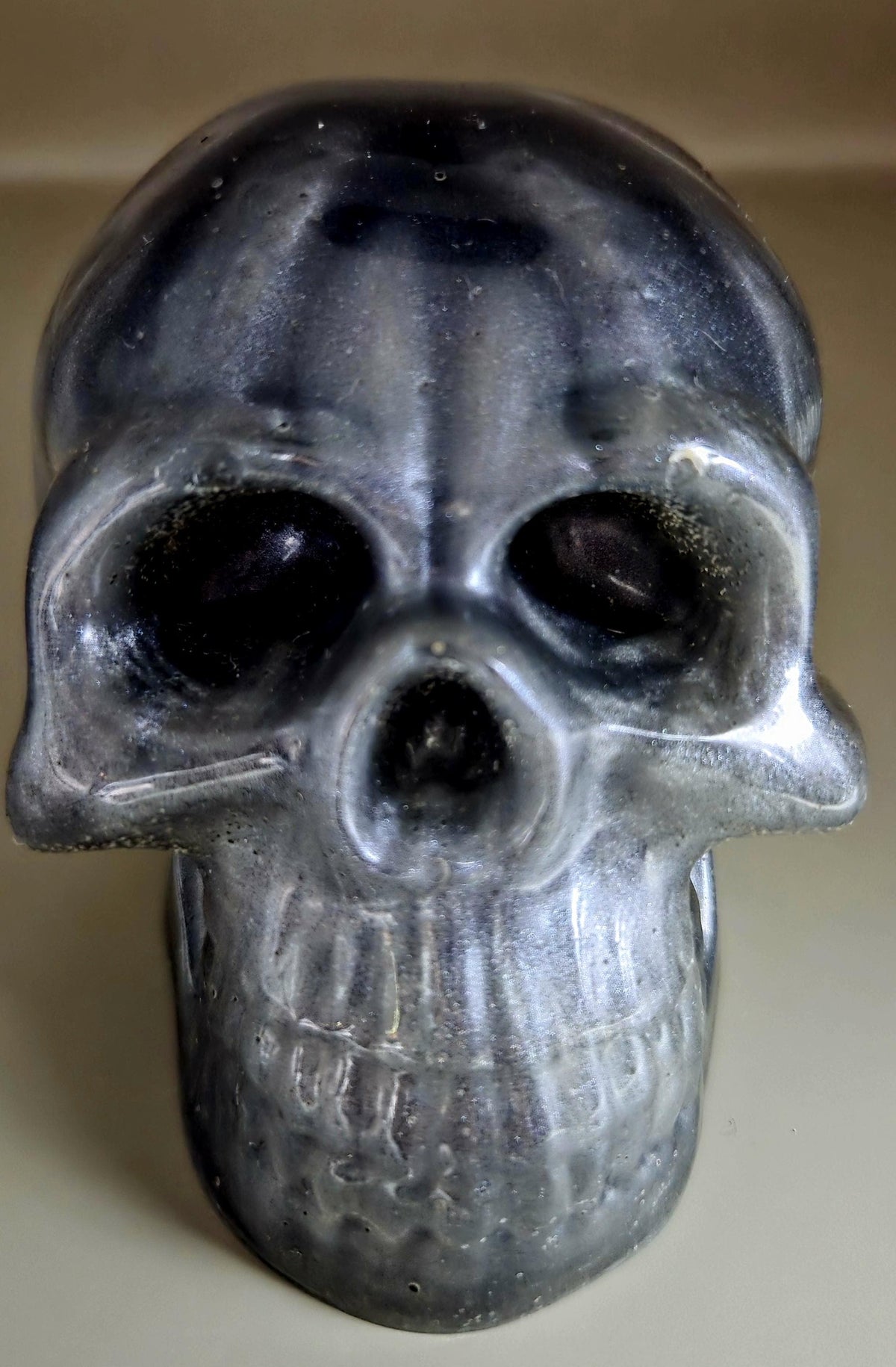 Handcrafted Epoxy Resin Skull - Gothic Home Decor