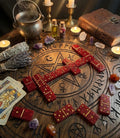 Handcrafted Epoxy Resin Domino Set - Gothic Home Decor & Game