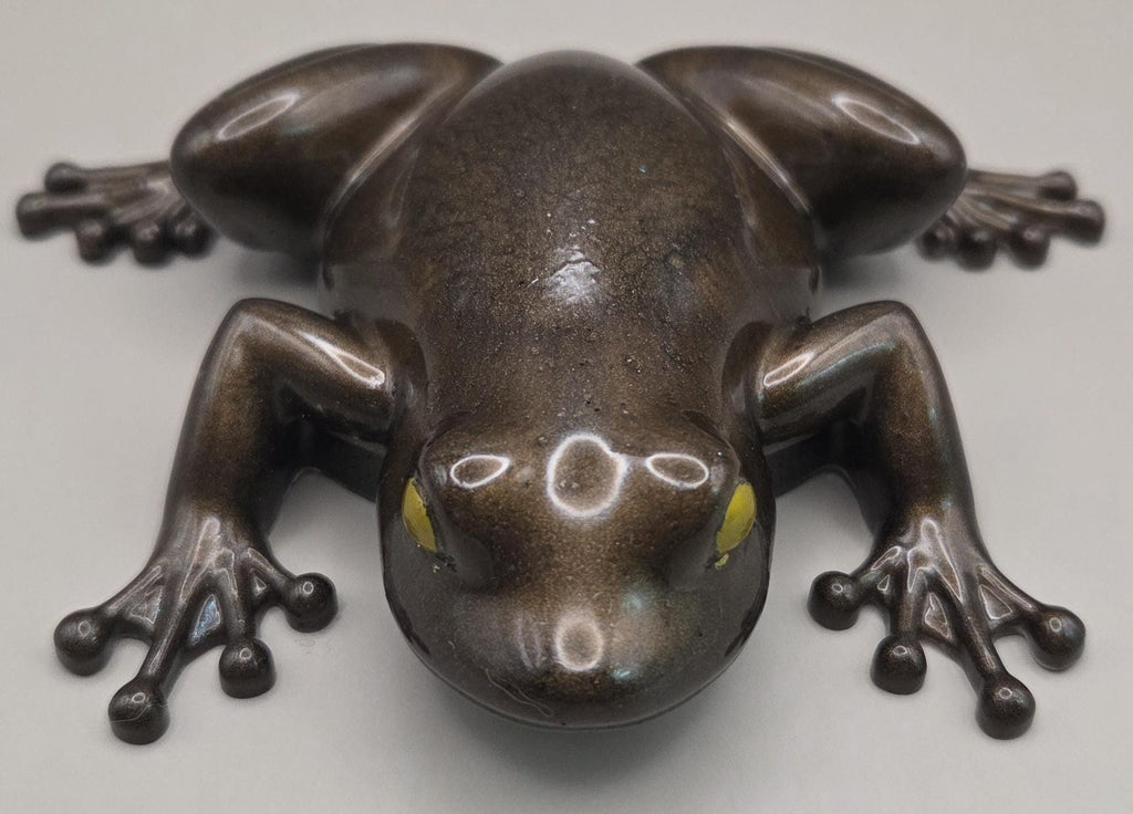 Handcrafted Epoxy Resin Frog Figurine - Gothic Home Decor