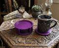 Handcrafted Epoxy Resin Coaster - Gothic Home Decor