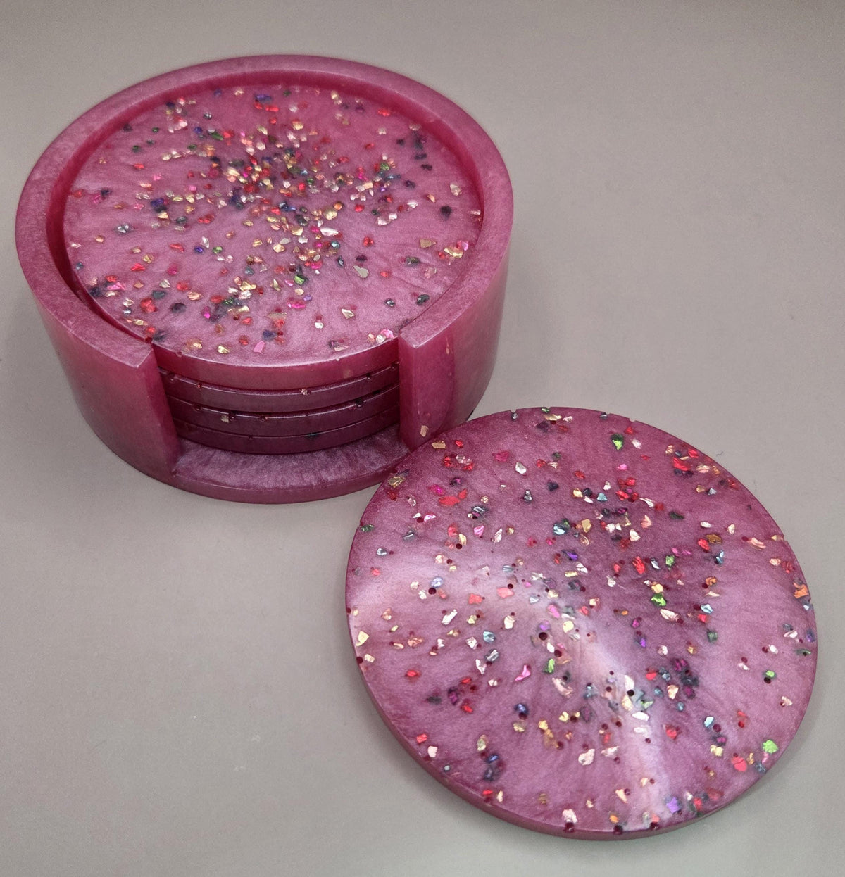 Handcrafted Epoxy Resin Coaster - Gothic Home Decor