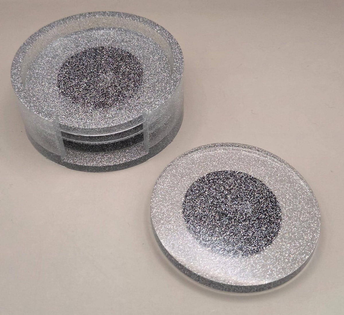 Handcrafted Epoxy Resin Coaster - Gothic Home Decor