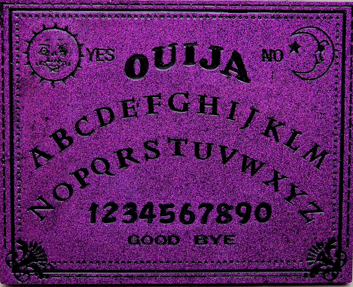 Handcrafted Epoxy Resin Ouija Board Set with Planchette - Gothic Home Decor