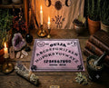 Handcrafted Epoxy Resin Ouija Board Set with Planchette - Gothic Home Decor