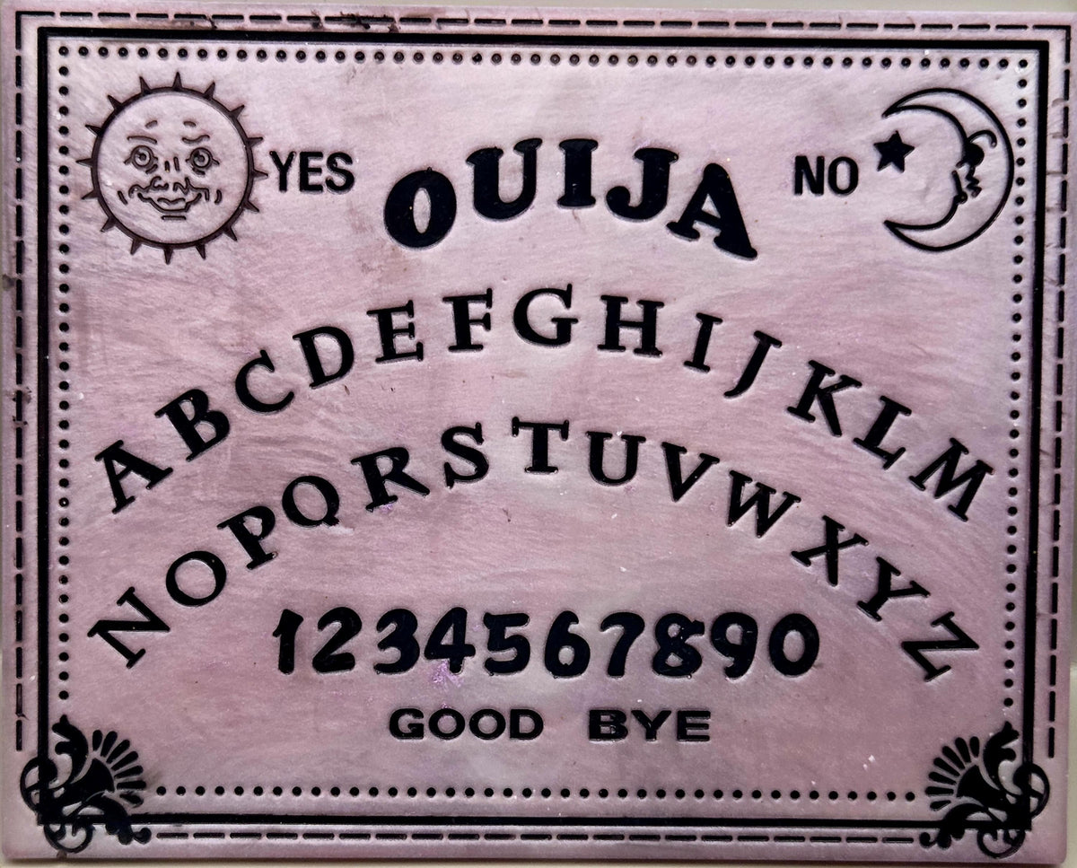Handcrafted Epoxy Resin Ouija Board Set with Planchette - Gothic Home Decor