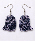 Handcrafted Epoxy Resin Ghost Earrings - Gothic Wearable Art