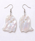 Handcrafted Epoxy Resin Ghost Earrings - Gothic Wearable Art