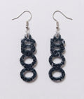 Handcrafted Epoxy Resin Boo Earrings - Gothic Wearable Art