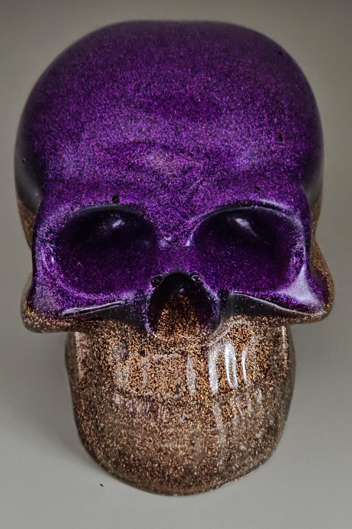 Handcrafted Epoxy Resin Skull - Gothic Home Decor