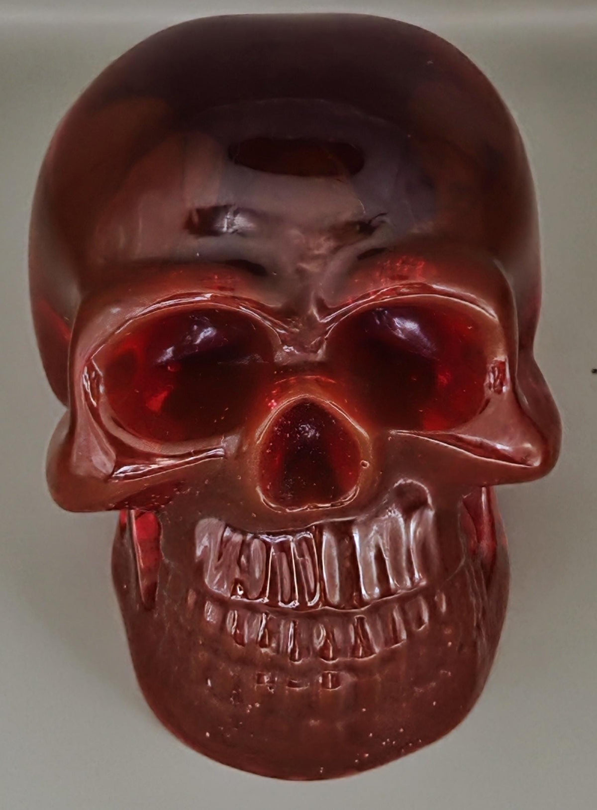 Handcrafted Epoxy Resin Skull - Gothic Home Decor