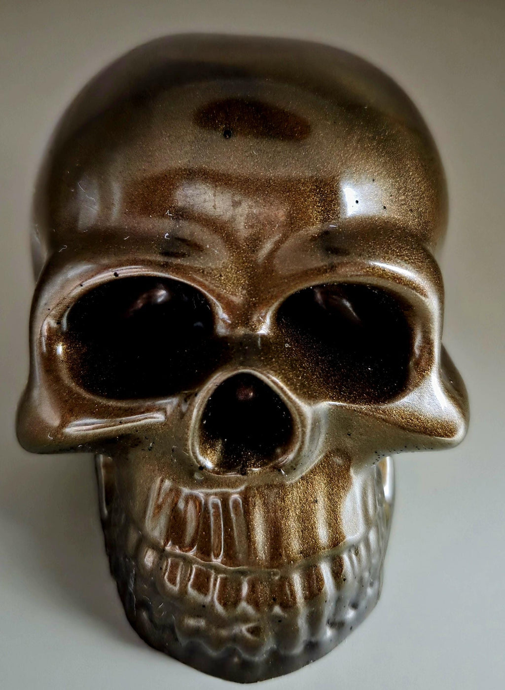 Handcrafted Epoxy Resin Skull - Gothic Home Decor