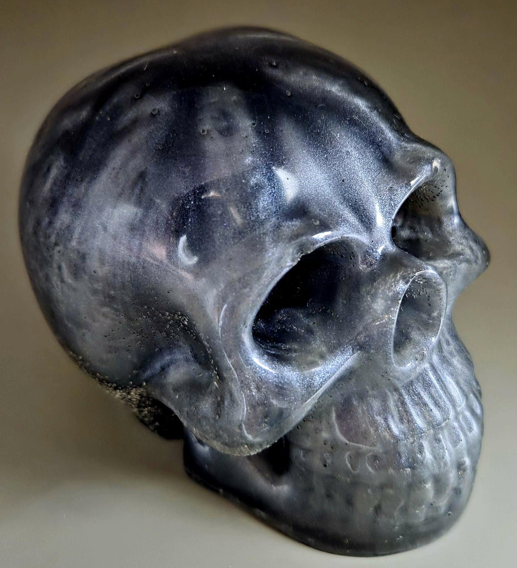 Handcrafted Epoxy Resin Skull - Gothic Home Decor