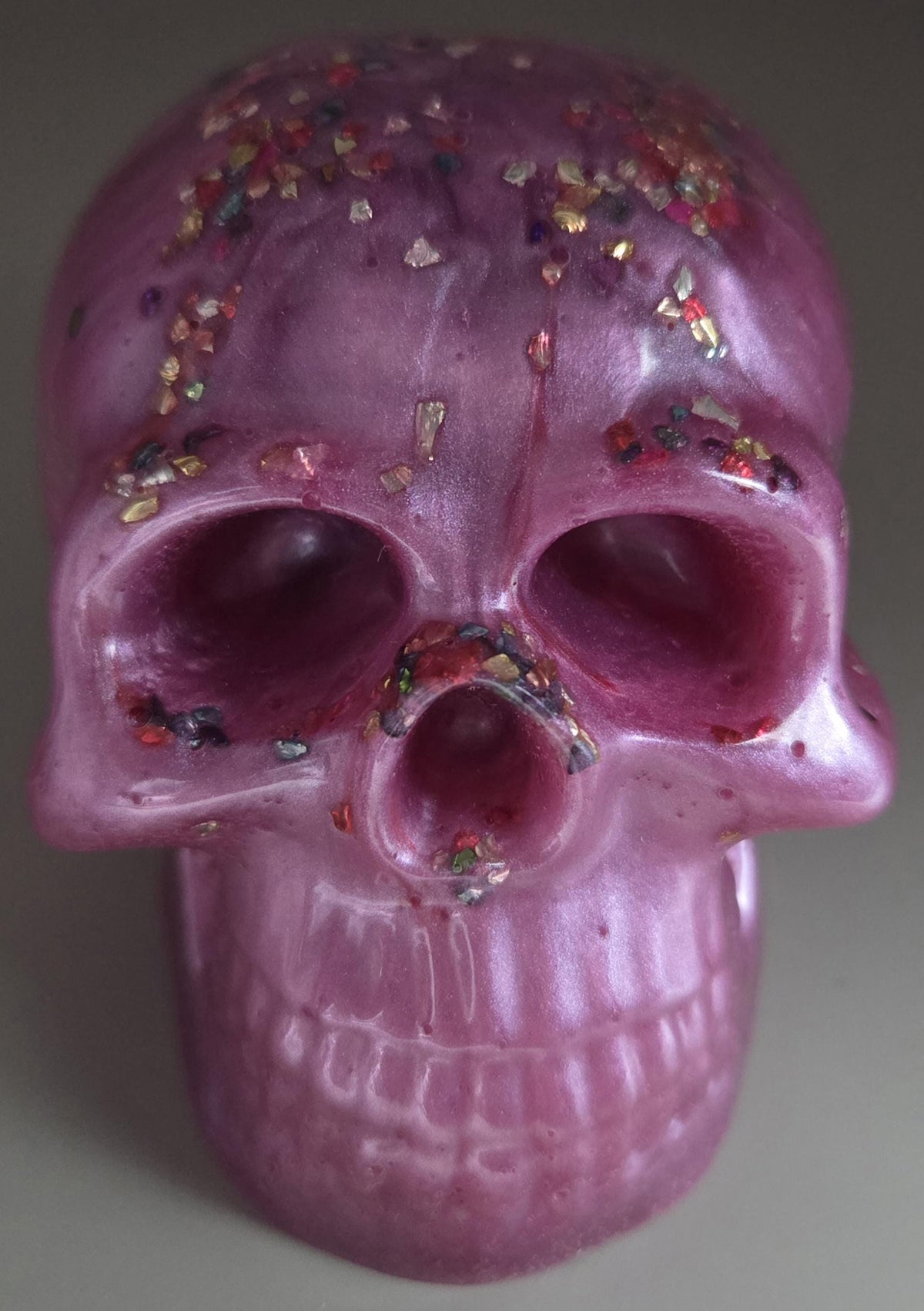 Handcrafted Epoxy Resin Skull - Gothic Home Decor