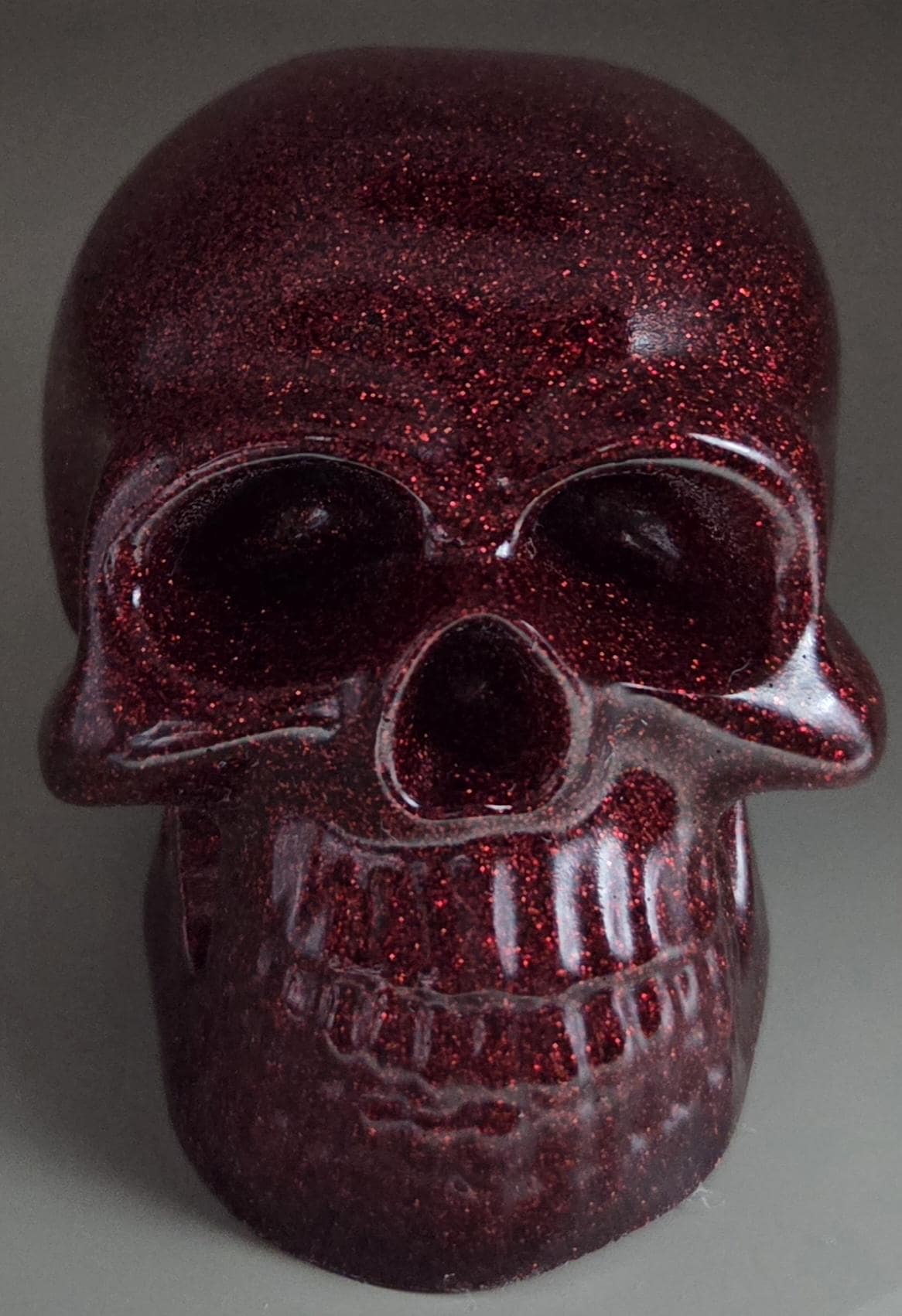 Handcrafted Epoxy Resin Skull - Gothic Home Decor