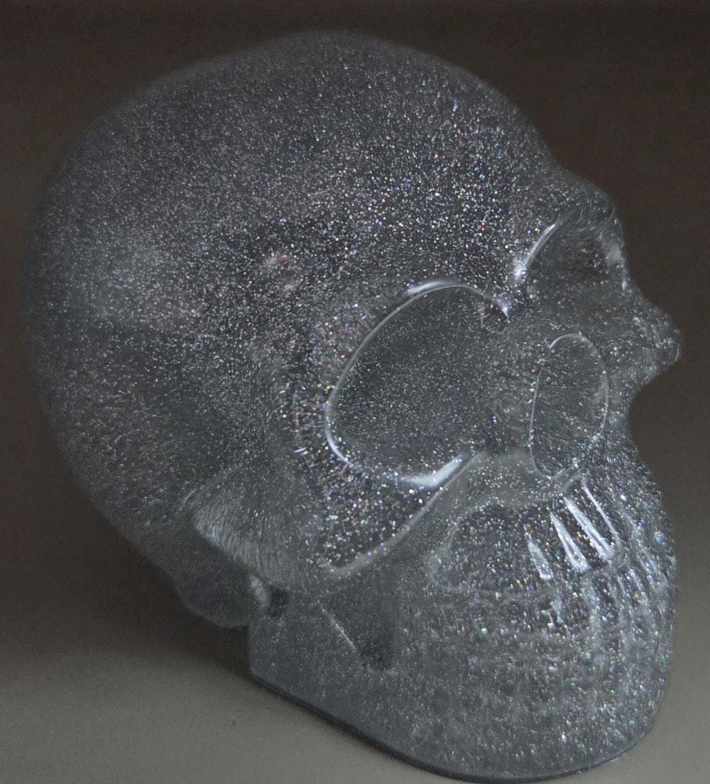 Handcrafted Epoxy Resin Skull - Gothic Home Decor