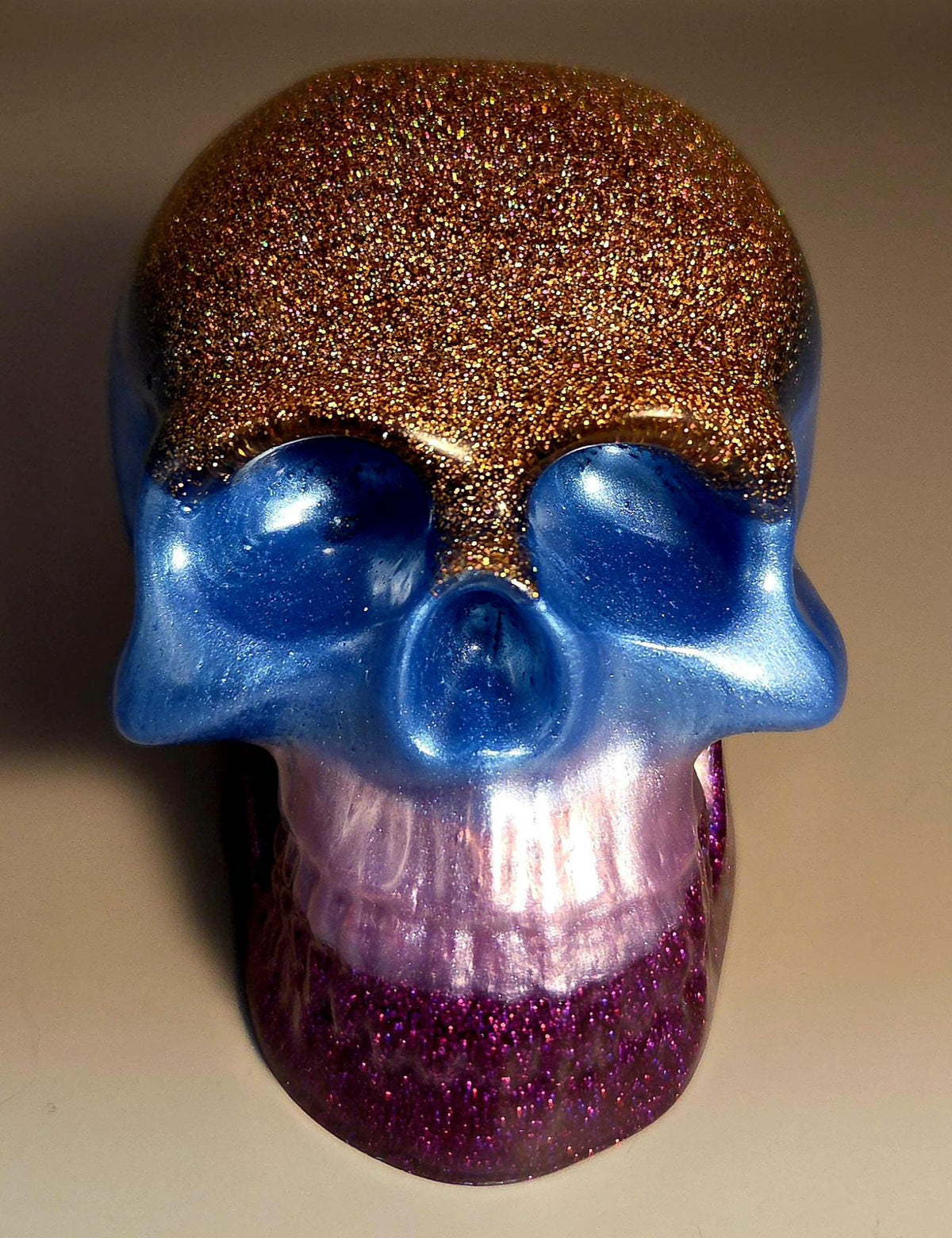 Handcrafted Epoxy Resin Skull - Gothic Home Decor