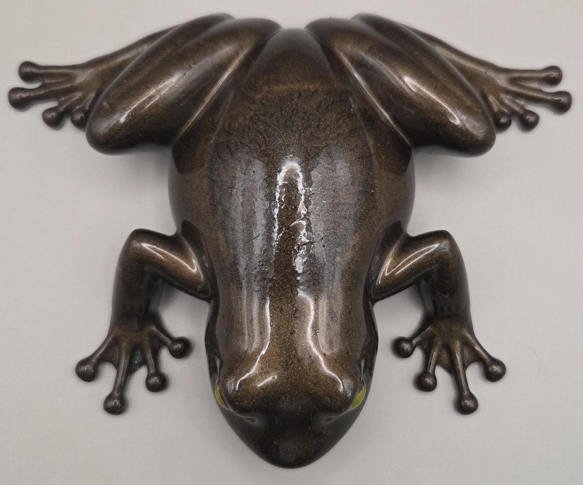 Handcrafted Epoxy Resin Frog Figurine - Gothic Home Decor