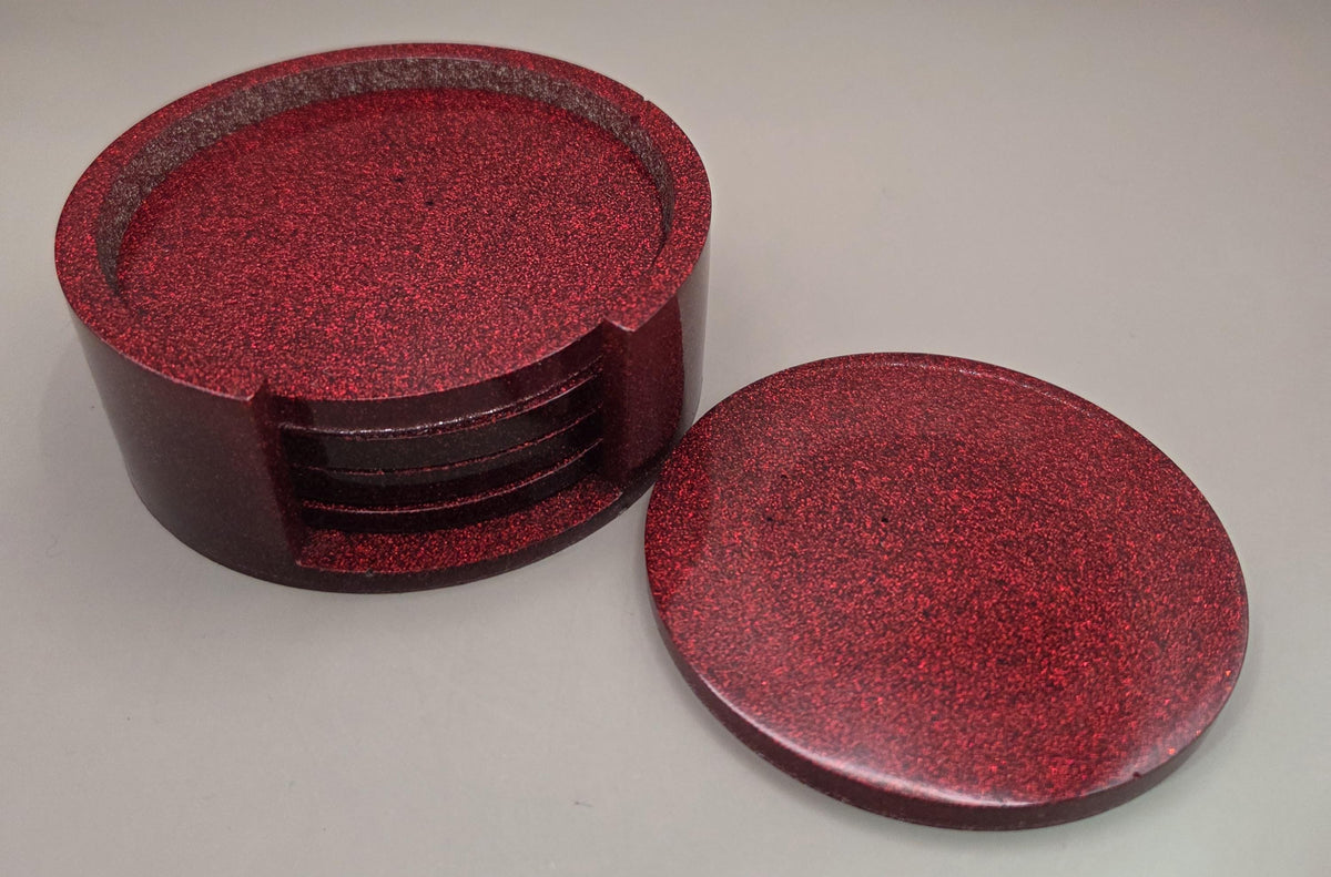 Handcrafted Epoxy Resin Coaster - Gothic Home Decor