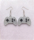 Handcrafted Epoxy Resin XBOX Controller Earrings - Gothic Wearable Art