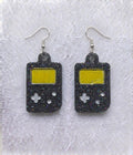 Discounted! - Handcrafted Epoxy Resin Game Boy Earrings - Gothic Wearable Art