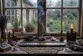 Handcrafted Epoxy Resin Incense Holder - Gothic Home Decor