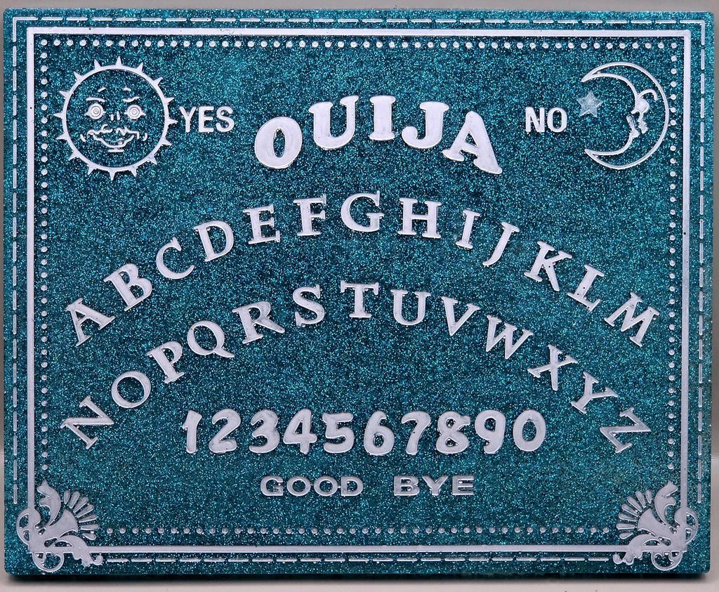 Handcrafted Epoxy Resin Ouija Board Set with Planchette - Gothic Home Decor